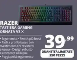 Comet RAZER TASTIERA GAMING ORNATA V3 X offerta
