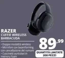 Comet RAZER CUFFIE WIRELESS BARRACUDA offerta