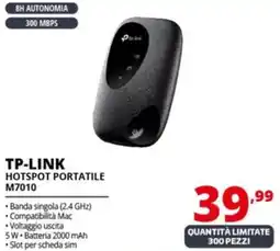 Comet TP-LINK HOTSPOT PORTATILE M7010 offerta