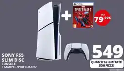 Comet SONY PS5 SLIM DISC CONSOLE + MARVEL SPIDER-MAN 2 offerta