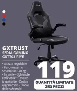 Comet GXTRUST SEDIA GAMING GXT703 RIYE offerta
