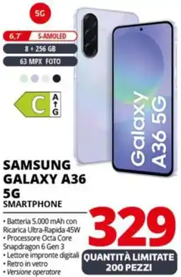 Comet SAMSUNG GALAXY A36 5G offerta