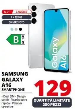 Comet SAMSUNG GALAXY A16 SMARTPHONE offerta