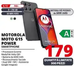 Comet MOTOROLA MOTO G15 POWER SMARTPHONE offerta