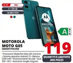 Comet MOTOROLA MOTO G05 SMARTPHONE offerta
