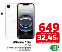 Comet iPhone 16e offerta