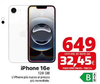 Comet iPhone 16e offerta
