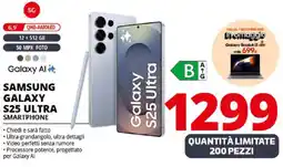 Comet Samsung galaxy S25 ultra Smartphone offerta