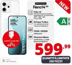 Comet Oppo Reno 14 offerta