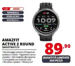 Comet AMAZFIT Active 2 round smartwatch offerta