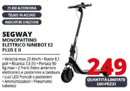 Comet SEGWAY monopattino elettrico ninebot E2 PLUS E II offerta