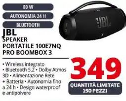 Comet JBL SPEAKER PORTATILE 100E7NQ PRO BOOMBOX 3 offerta