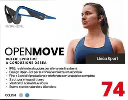 Comet Openmove cuffie sportive a conduzione ossea offerta