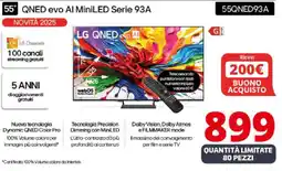 Comet LG 55" QNED evo Al MiniLED Serie 93A 55QNED93A offerta