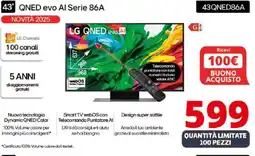 Comet LG 43" QNED evo Al Serie 86A 43QNED86A offerta