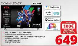 Comet TCL TV Mini LED 65" offerta