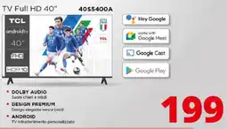 Comet TCL TV Full HD 40" offerta