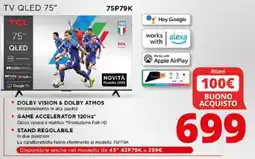 Comet TCL TV QLED 75" offerta