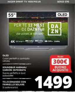 Comet HAIER SMART TV H55C95EUX SERIE C95 offerta