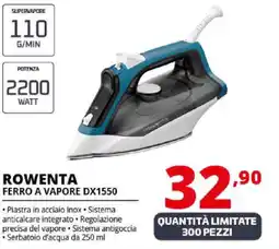 Comet ROWENTA FERRO A VAPORE DX1550 offerta
