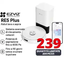 Comet EZVIZ RE5 Plus Robot lava e aspira offerta