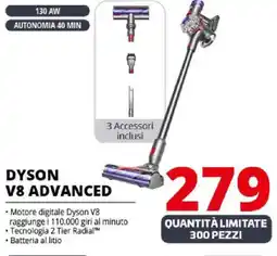 Comet Dyson V8 advanced offerta