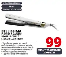 Comet BELLISSIMA PIASTRA A VAPORE PROFESSIONALE STEAM ELIXIR 11808 offerta