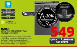 Comet HAIER LAVATRICE I-PRO SERIE 7 PLUS HW100B14979SEUIT offerta