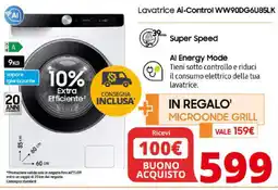 Comet Samsung Lavatrice Ai-Control WW90DG6U85LK offerta