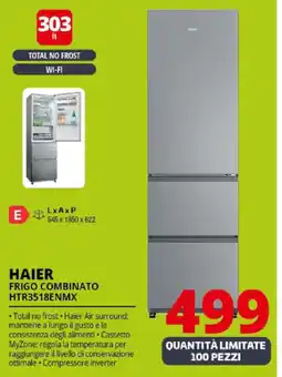 Comet HAIER FRIGO COMBINATO HTR3518ENMX offerta