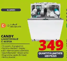 Comet CANDY LAVASTOVIGLIE CI 4C6F0A offerta