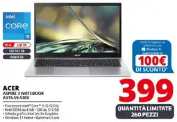 Comet ACER ASPIRE 3 NOTEBOOK A315-59-530X offerta