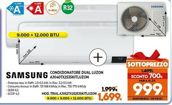 Expert Condizionatore dual luzon aj040tx2535kitluzon offerta