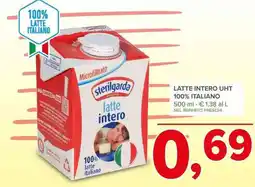 Todis Latte intero uht 100% italiano offerta