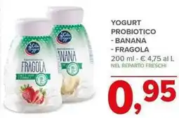Todis Yogurt probiotico banana fragola offerta