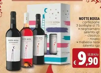 Deco Supermercati Confezione 3 bottiglie negroamaro salento igt classico/ rosato/ malvasia nera salento igp offerta