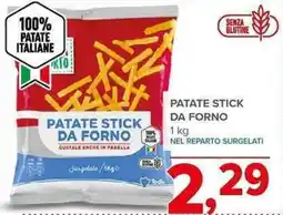 Todis Patate stick da forno offerta