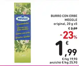 Spazio Conad Burro con erbe MEGGLE offerta