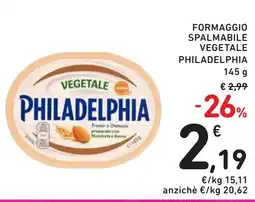 Spazio Conad Formaggio spalmabile vegetale PHILADELPHIA offerta