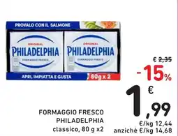Spazio Conad Formaggio fresco PHILADELPHIA offerta