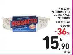 Spazio Conad Salame negronetto l'originale NEGRONI offerta