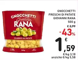 Spazio Conad Gnocchetti freschi di patate GIOVANNI RANA offerta