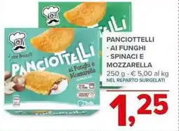 Todis Panciottelli ai funghi spinaci e mozzarella offerta