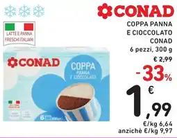 Spazio Conad Coppa panna e cioccolato CONAD offerta