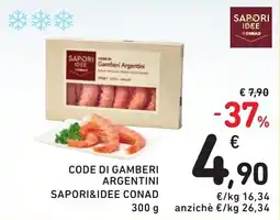 Spazio Conad Code di gamberi argentini SAPORI&IDEE CONAD offerta