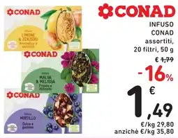 Spazio Conad Infuso CONAD assortiti offerta