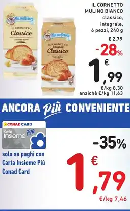 Spazio Conad Il cornetto MULINO BIANCO offerta
