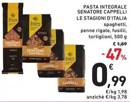 Spazio Conad Pasta integrale senatore cappelli LE STAGIONI D'ITALIA offerta