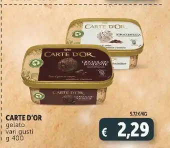 Deco Supermercati Carte d'or cioccolato fondente offerta
