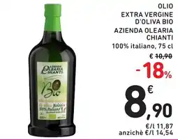 Spazio Conad Olio extra vergine d'oliva bio AZIENDA OLEARIA offerta